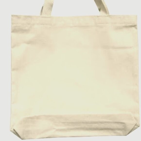 NWT Medium Canvas Hand Totes, 3-Pack, Natural - Picture 4 of 7